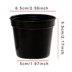 20 PCS Mini Seedling Pot Set Round Plastic Flowerpot Nursery with Drainage Holes Useful Garden Accessories Seedling Supplies ZYF
