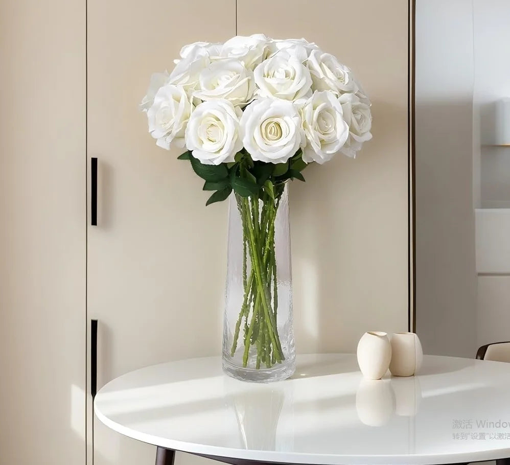 1/5/10/20pcs Roses Artificial Flowers Rose Flower Branch Artificial Red Roses Realistic Fake Rose for Wedding Home Decor