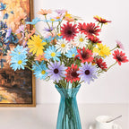 3/5/10Pcs Artificial White Daisy Flower Bouquet DIY Vase Home Garden Living Room Decoration Wedding Party Silk Fake Flowers