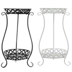 【Lifeideas】2 Tier Tall Vintage Metal Plant Stand