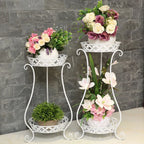 【Lifeideas】2 Tier Tall Vintage Metal Plant Stand