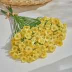 60heads Artificial Daisy Flowers Small Daisy Fake Flower Bouquet for Valentines Wedding Party Table Decoration DIY Home Decor