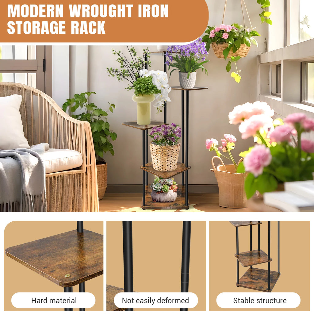 4/5/6 Tier Plant Stand Indoor Metal Plant Shelf,Indoor And Outdoor Display Racks,for Multiple Plants Small Corner Flower Stan