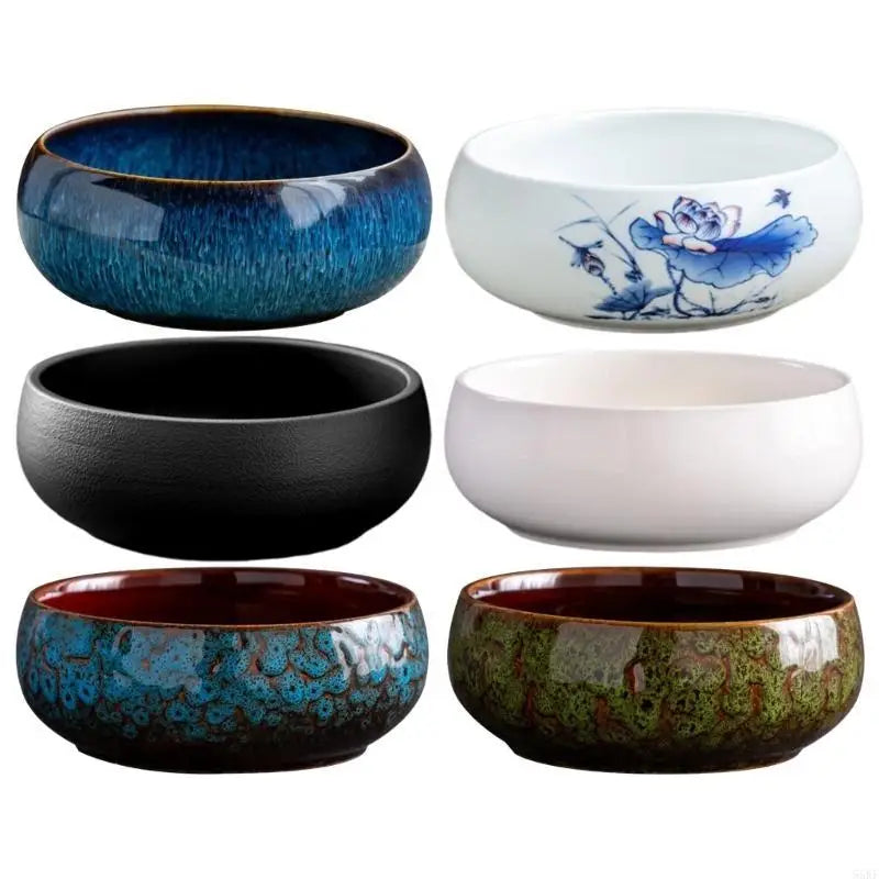 55KF Large Ceramic Plant Pot Water Plant Bowl Indoor and Outdoor Use Perfect for Hydroponic Cultivation Decorative Planting