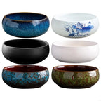 55KF Large Ceramic Plant Pot Water Plant Bowl Indoor and Outdoor Use Perfect for Hydroponic Cultivation Decorative Planting