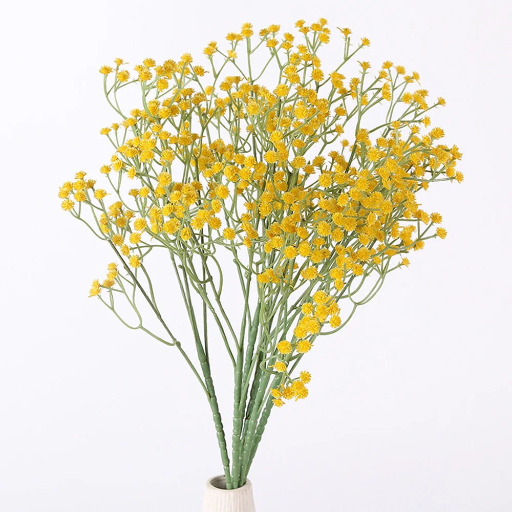 108Heads 63cm Babies Breath Artificial Flowers Plastic Gypsophila DIY Floral Bouquets For Handmade Wedding Party Home Decoration