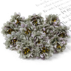 10/20/50Pcs Artificial Rose Mini Silk Flower Heads Simulated Flower Home Room Decoration DIY Wreath Accessories Wedding Decor