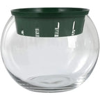 6 pieces of durable thickened garden plastic hydroponic plant pots - green circular basket liner, self-watering