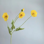 Artificial Flowers Fake Poppy Silk Flowers Long Stem Housewarming Garden Table Wedding DIY Party Wedding Bridal Bouquet Decor