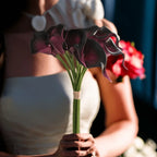 5PCS Artificial Flowers Calla Lily Faux PU Fake Flowers for Weddings Photography Props DIY Bridal Bouquets Home Room Party Decor