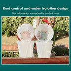 Thickened New Transparent Green Mountain Pot Root Control Pot Rose Green Rose Plastic Flower Pot Gallon Round