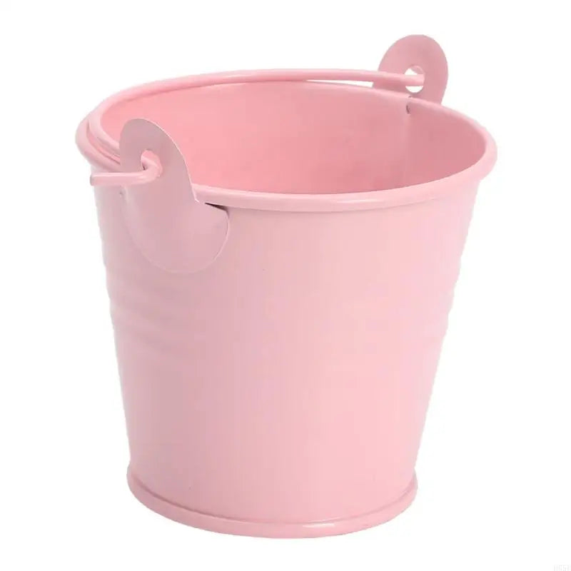 H55E Mini Flower Pot with Handle Round Mouth Small Plant Organization Pot