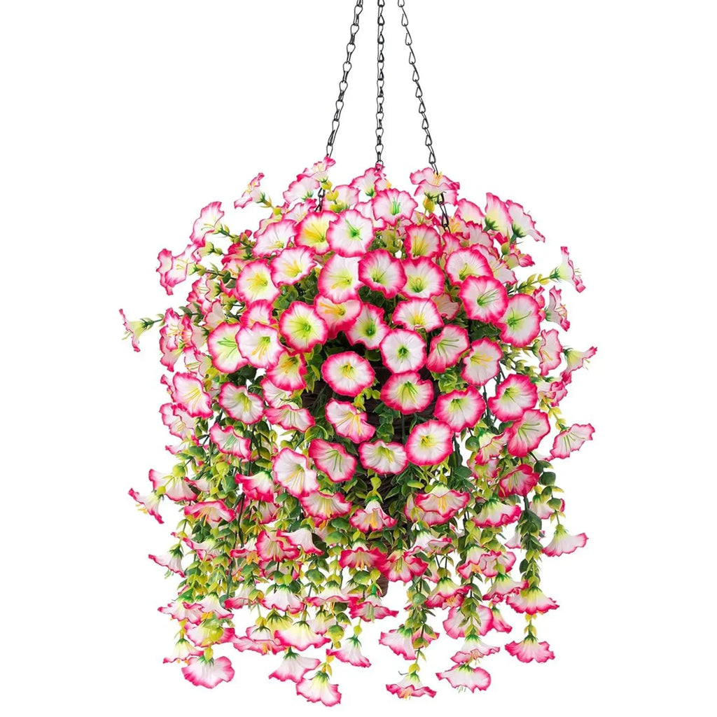 Artificial Flower New Artificial Hanging Flowers and Plants Easter Decoration 2025 UV-resistant and Realistic Room Decor Wedding