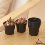 20 PCS Mini Seedling Pot Set Round Plastic Flowerpot Nursery with Drainage Holes Useful Garden Accessories Seedling Supplies ZYF