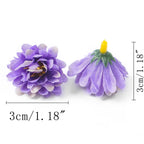 10/20/50Pcs Artificial Rose Mini Silk Flower Heads Simulated Flower Home Room Decoration DIY Wreath Accessories Wedding Decor