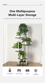 Plant Stand and Flower Stand Storage Shelf 4/5/6 Tier Flower Shelf Planter Rack Storage Organizer Display Indoor Garden Balcony