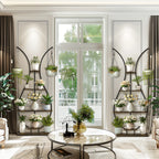 Large Vase Shaped Plant Stand 5 Tier Planter Display Rack Garden Flower Pot Holder for Home Patio Decor