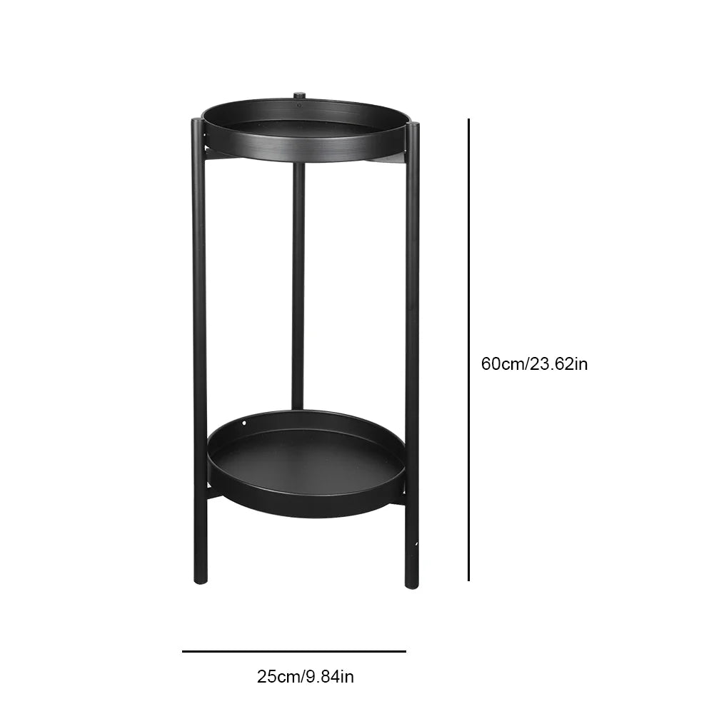 Plant Stand For Flowers Metal Storage Shelf 2 Tier Flower Shelf Planter Rack Indoor Display Stand Pot Rack Organizer Shelves