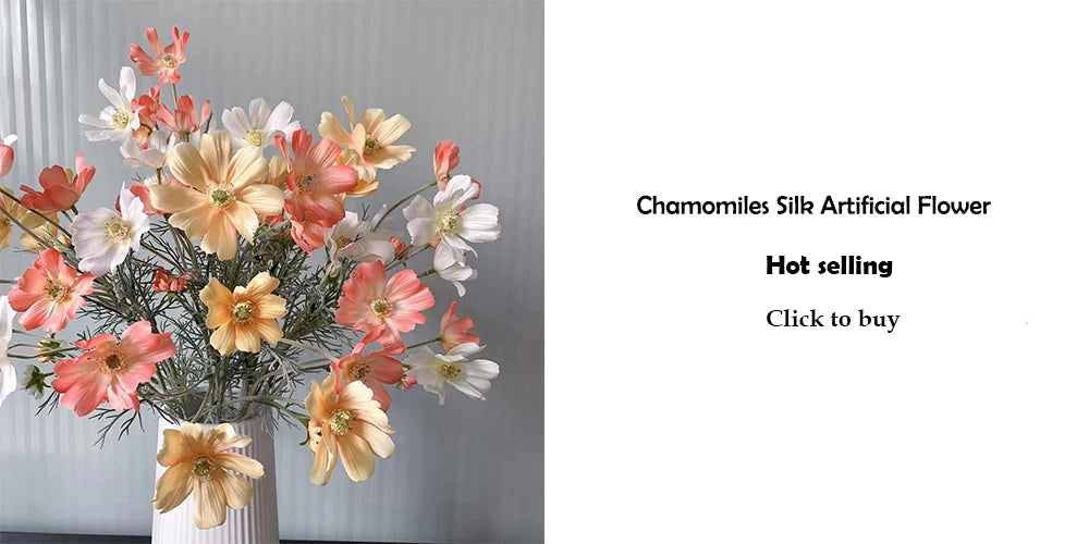 Artificial Flowers Fake Poppy Silk Flowers Long Stem Housewarming Garden Table Wedding DIY Party Wedding Bridal Bouquet Decor