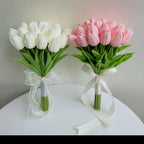 1/3/5PCS Tulips Artificial Flowers Real Touch Flowers Tulip Bouquet Decor Fake Tulips Flower for Home Wedding Decorations