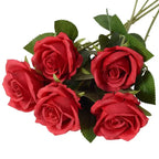 1/5/10/20pcs Roses Artificial Flowers Rose Flower Branch Artificial Red Roses Realistic Fake Rose for Wedding Home Decor