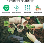 2025 Biodegradable Transplanter Pulp Paper Flower Plant Peat Pots Transplant Seedlings Pots Seed Germination Tray
