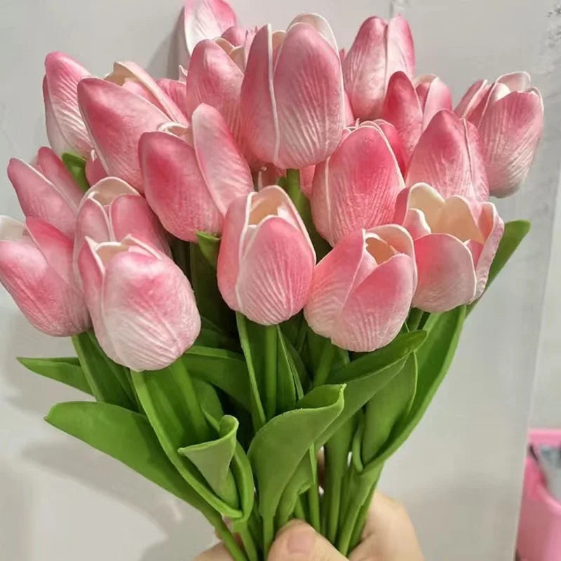 1/3/5PCS Tulips Artificial Flowers Real Touch Flowers Tulip Bouquet Decor Fake Tulips Flower for Home Wedding Decorations