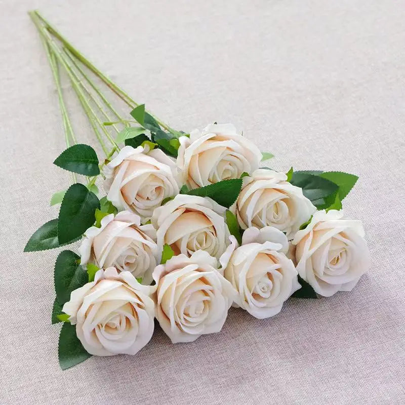 1/5/10/20pcs Roses Artificial Flowers Rose Flower Branch Artificial Red Roses Realistic Fake Rose for Wedding Home Decor