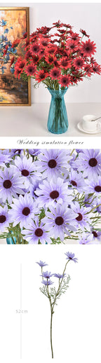 3/5/10Pcs Artificial White Daisy Flower Bouquet DIY Vase Home Garden Living Room Decoration Wedding Party Silk Fake Flowers