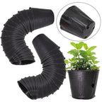 Black Plastic Seedling Pots Flower Plant Grow Container for Agriculture Vegetable Garden Nursery Transplant Growth Nutrition Bag
