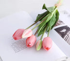 1/3/5PCS Tulips Artificial Flowers Real Touch Flowers Tulip Bouquet Decor Fake Tulips Flower for Home Wedding Decorations