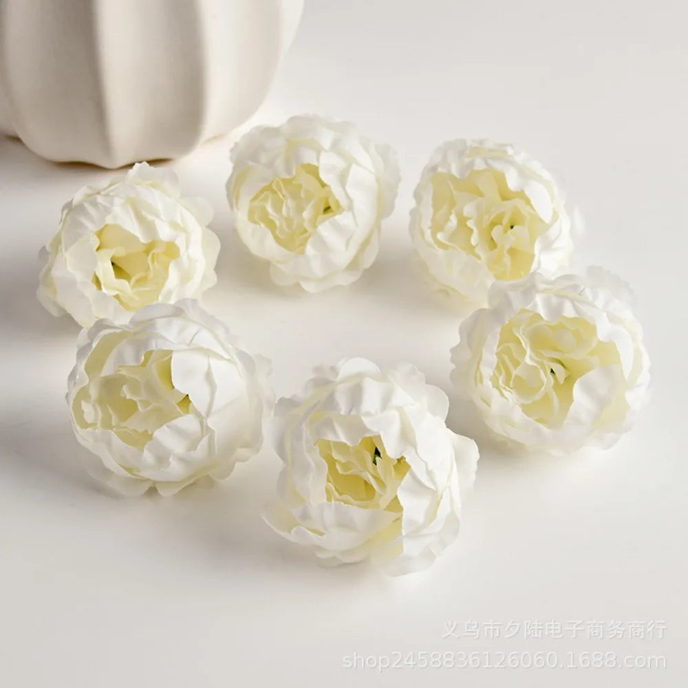 10/20Pcs Rose Artificial Flowers Heads for Home Decortion Party Wedding Decor Accessories Garden Crafts Manual Christmas Wreath