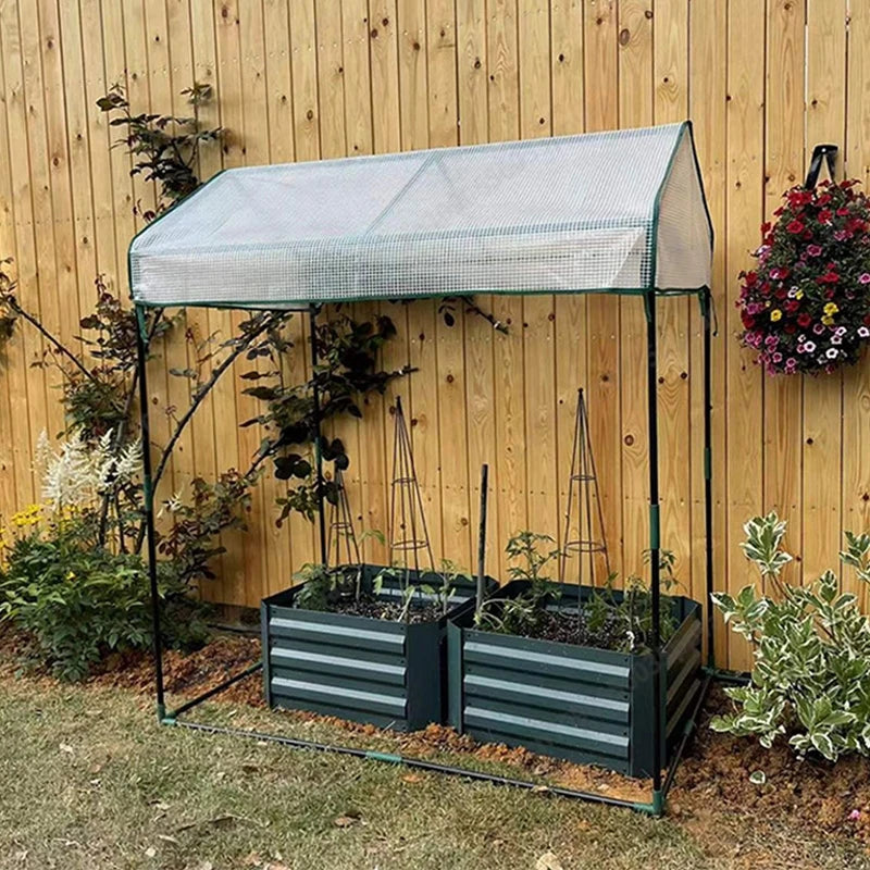 Portable Winter Greenhouse With Frost Proof Cover And Windproof Design For Balcony Plant Shelf Outdoor Garden Use With Rain