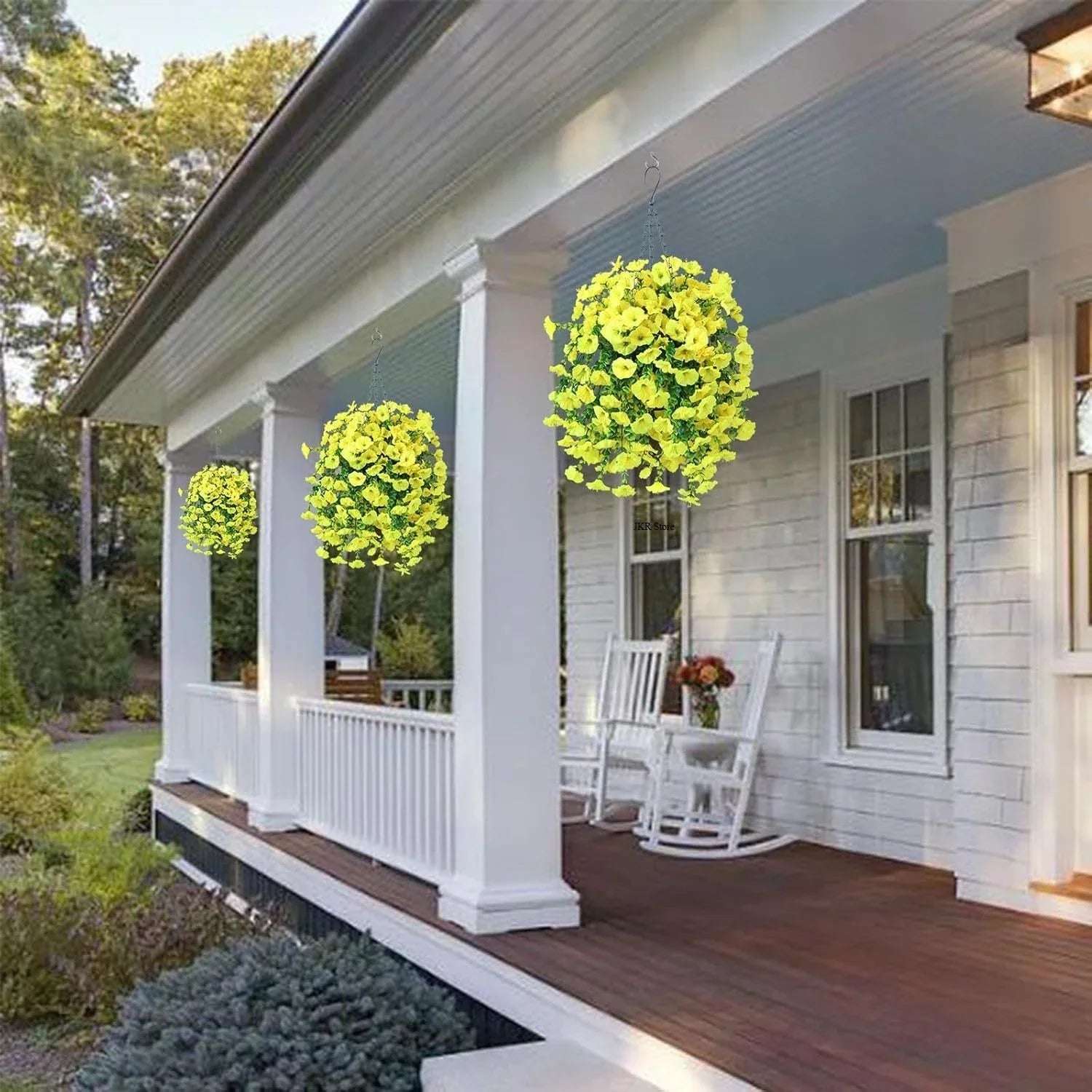 Artificial Flower New Artificial Hanging Flowers and Plants Easter Decoration 2025 UV-resistant and Realistic Room Decor Wedding