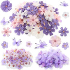 Purple Artificial Flowers Silk Fake Flowers for Home Decor Garden Wedding Decoration Bride Craft Gifts Wreath Bouquet Accessory
