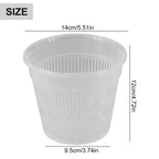 5pcs Clear Nursery Pots Garden Planting Pot Orchid Pot With Saucers Plastic Breathable Pot With Tray Repotting Pot With Holes