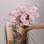 3/5/10Pcs Artificial White Daisy Flower Bouquet DIY Vase Home Garden Living Room Decoration Wedding Party Silk Fake Flowers