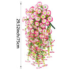 Artificial Flower New Artificial Hanging Flowers and Plants Easter Decoration 2025 UV-resistant and Realistic Room Decor Wedding