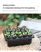 20 Hole Hydroponic Plant Seedling Pots with Intelligent Fill Light Seedling Tray for Fruit Vegetable Gardening Planting Supplies