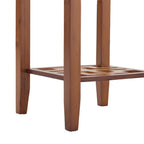 【Breeins】2-Tier Bamboo Plant Stand Classic Chinese Style Flower Stand Home Office Decoration Freestanding