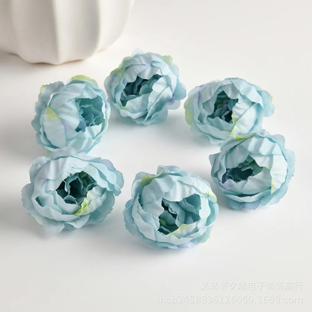 10/20Pcs Rose Artificial Flowers Heads for Home Decortion Party Wedding Decor Accessories Garden Crafts Manual Christmas Wreath