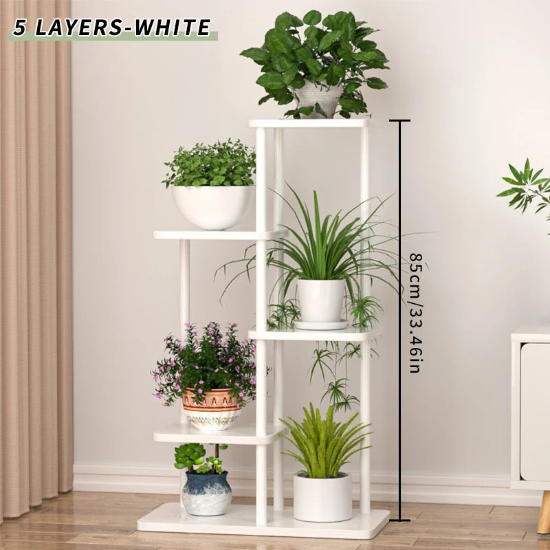 Plant Stand Stand For Flowers Wooden Shelf 5/6/8Layers Display Stand Storage Shelf Pot Rack Organizer Home Garden Decoration