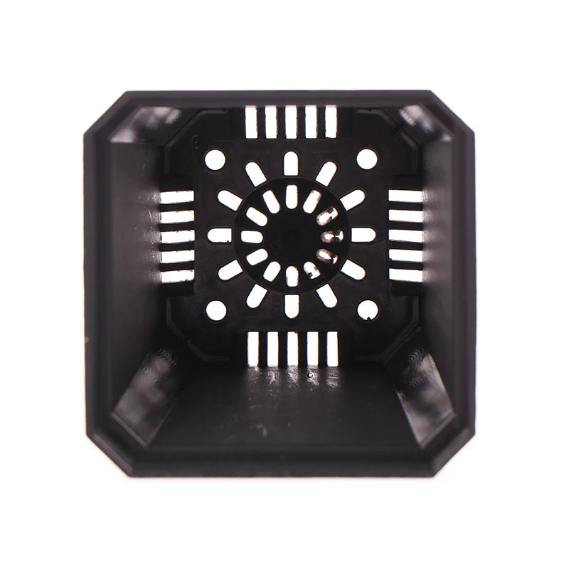 5Pcs Square Small Flower Pot Nursery Pot With Humidity Dome Transparent Gardening Pot Square Flower Starting Pots