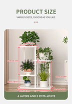 Plant Stand Stand For Flowers Wooden Shelf 5/6/8Layers Display Stand Storage Shelf Pot Rack Organizer Home Garden Decoration