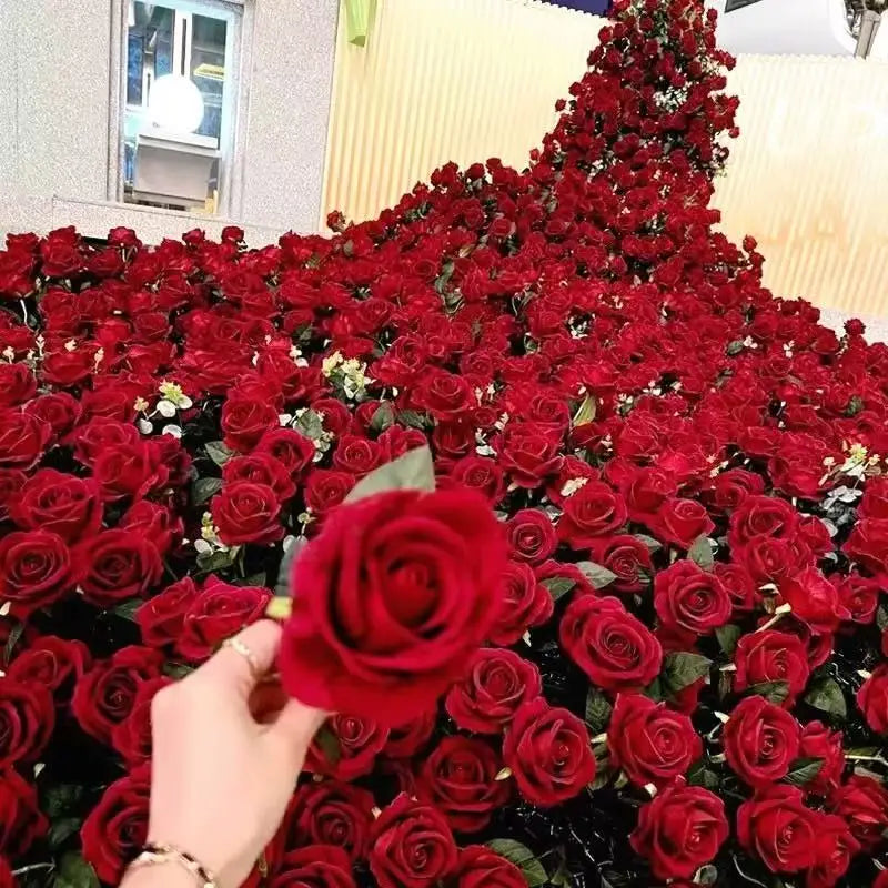 1/5/10/20pcs Roses Artificial Flowers Rose Flower Branch Artificial Red Roses Realistic Fake Rose for Wedding Home Decor