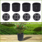 4 Packs Air Pruning Plant Root Control Nursery Pots Trainer Fast Root Grow Container Garden Bonsai Transplant Tool Nersery Pot
