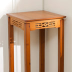 【Breeins】2-Tier Bamboo Plant Stand Classic Chinese Style Flower Stand Home Office Decoration Freestanding