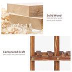 Multi Tier Solid Pine Wood Plant Stand Holder Indoor Outdoor Flower Pot Succulent Rack Display Storage Shelf