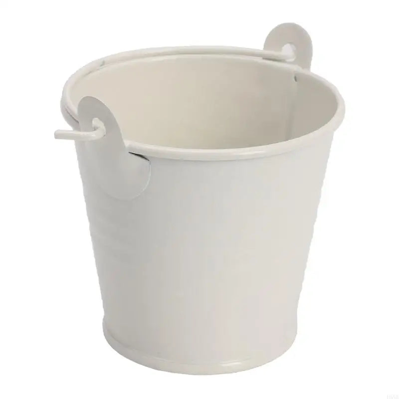 H55E Mini Flower Pot with Handle Round Mouth Small Plant Organization Pot