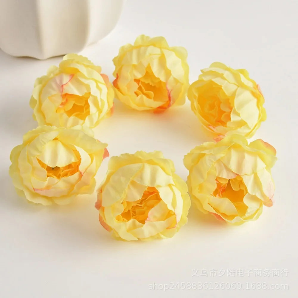 10/20Pcs Rose Artificial Flowers Heads for Home Decortion Party Wedding Decor Accessories Garden Crafts Manual Christmas Wreath